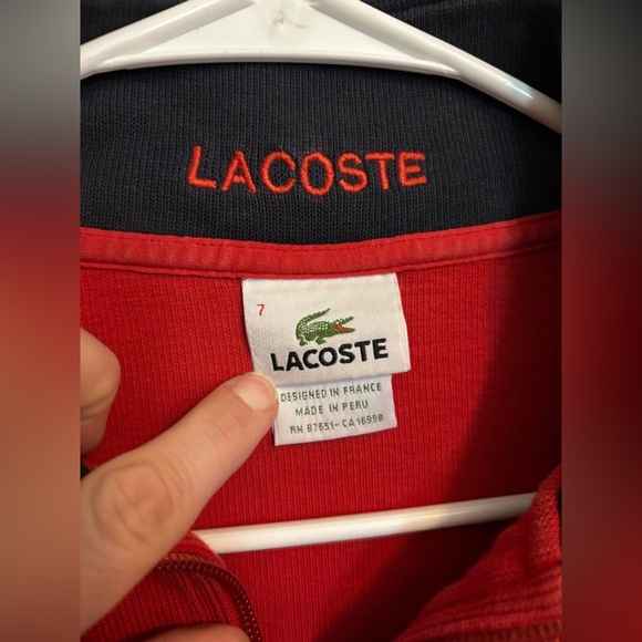 Lacoste | Men’s 7 1/4 zip pullover sweater | EUC - Picture 3 of 7